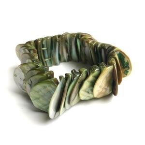 Jewelry Bracelet Natural Shell on Elastic